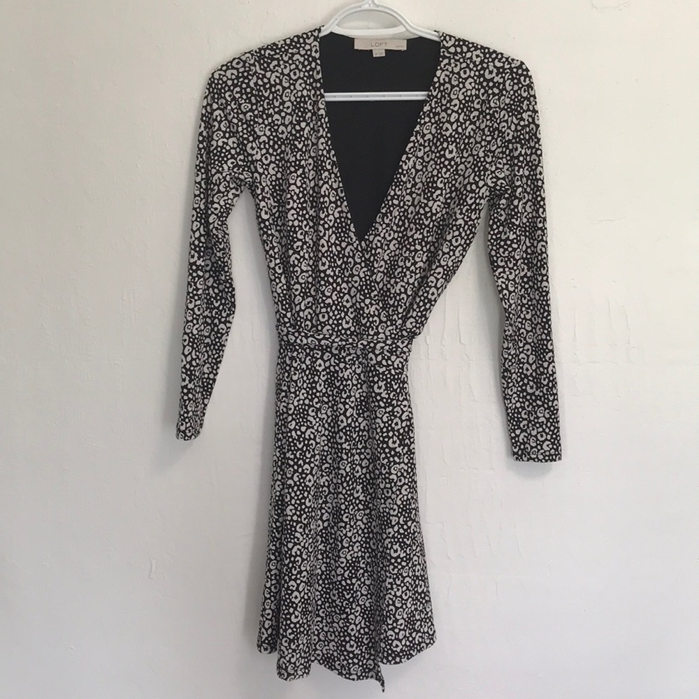 Animal print dress size 0 petite